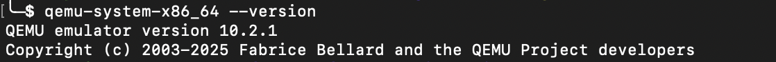qemu version